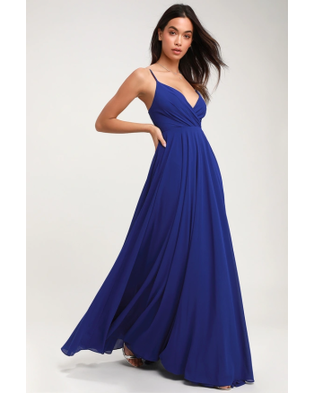All About Love Royal Blue Maxi Dress